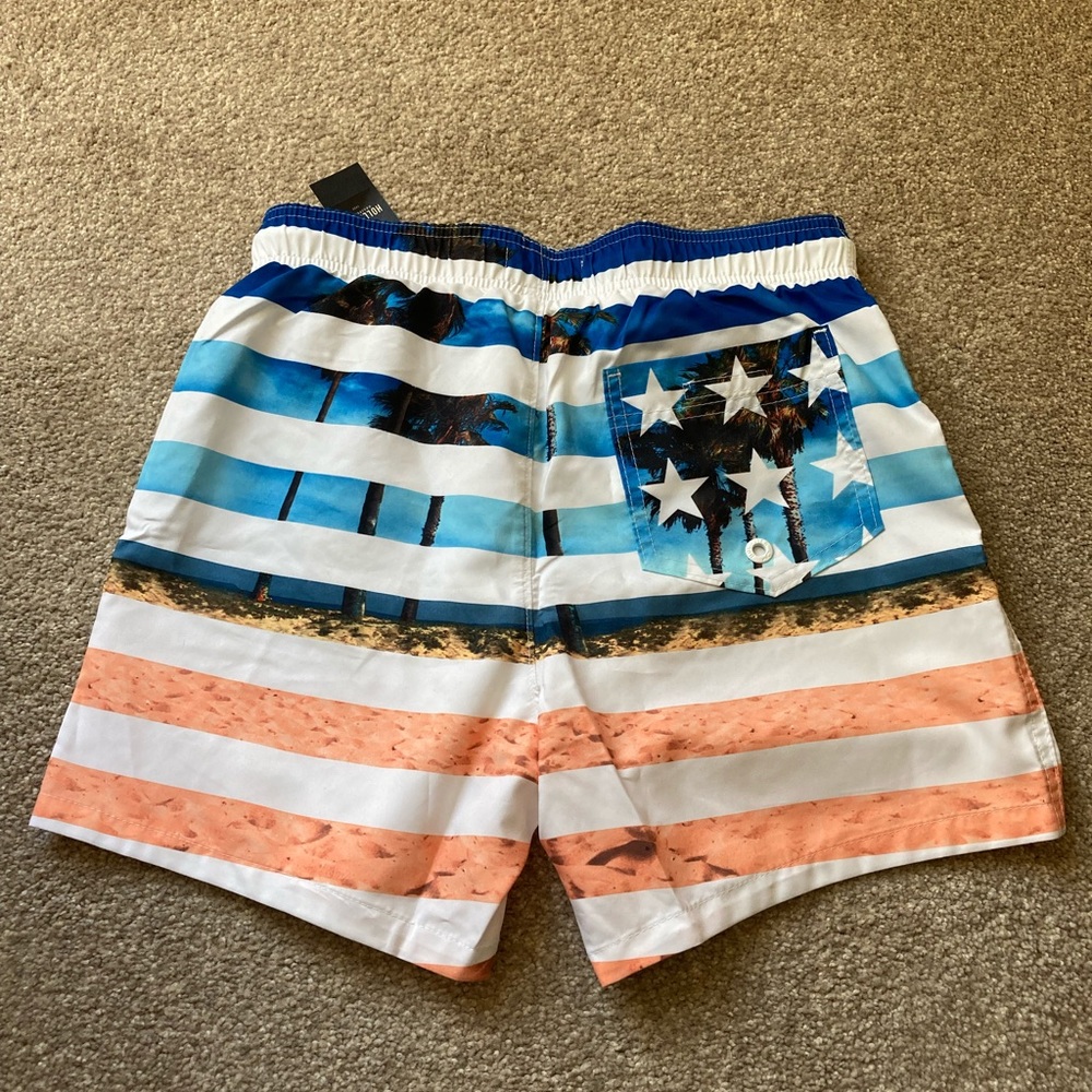 Hollister swim trunks beach theme American brand new